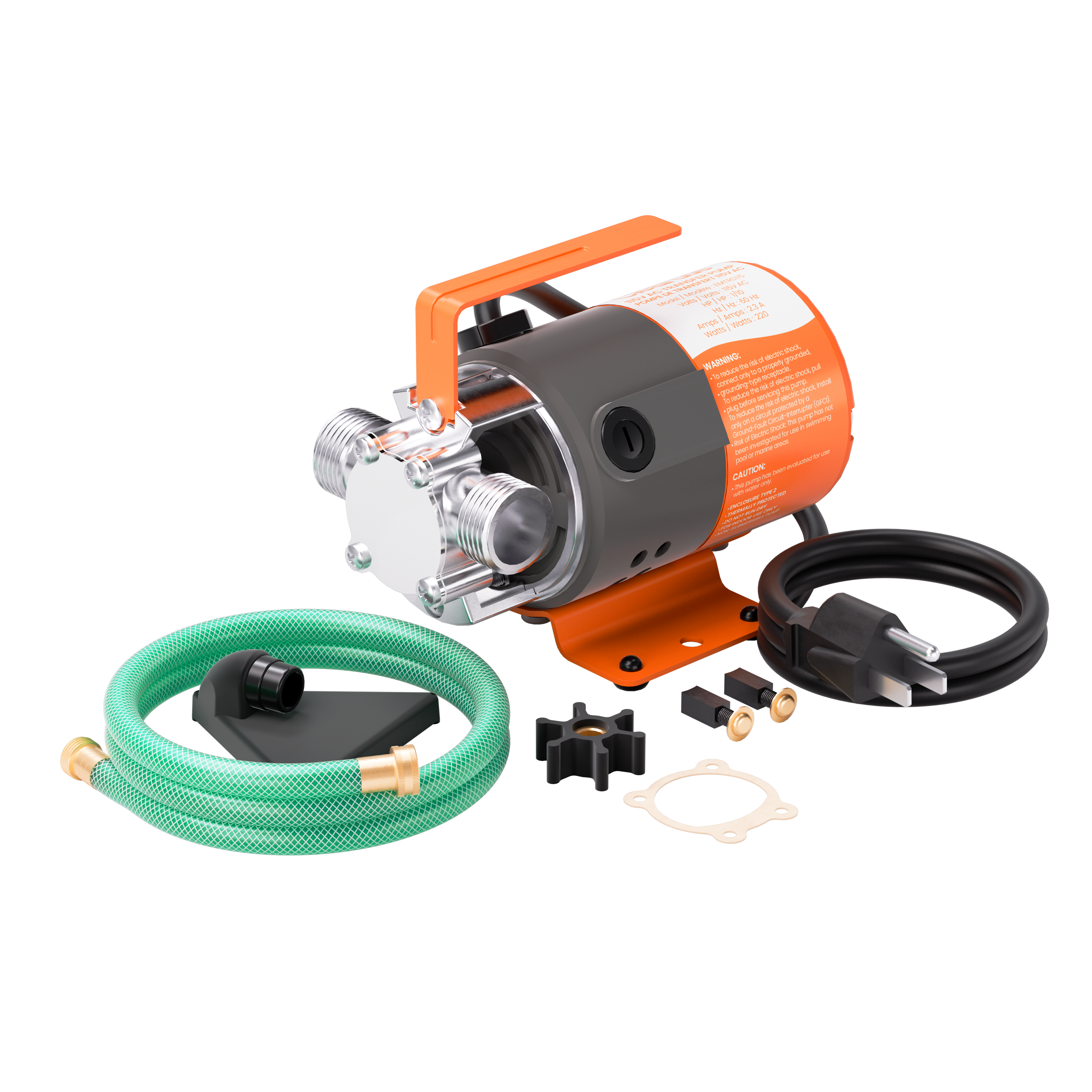 Bomba de transferencia de transferencia ClearTide 12V DC/115V CA